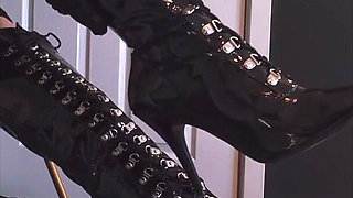 Bound for My Boots: Mistress Has You in Steel Handcuffs While She Smokes and Teases You