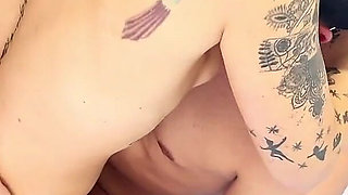 Threesomes Backstage in the Porn Video! They Destroyed My Ass in the Bathroom by Fucking Me in Turn and Together!