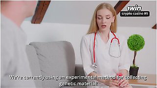 The Nurse Used Her Mouth And Pussy To Collect Donor Sperm With Sperm Bank And Dolly Rud