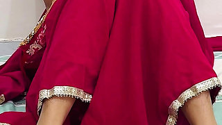 Indian Wife Video Call with Husband Seducing but Wife Cheats on a Husband While Having Sex with Devar in Hindi