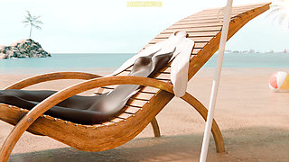 Spider-Verse Parody - Gwen's Special Holiday One Beach day with Gwen WM (Sound) By Visualoos Animation 3D Hentai