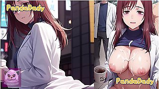 Jujutsu Kaisen - Shoko Ieiri (家入硝子) Big Tits Doctor From Behind With Car Toon And Satoru Gojo