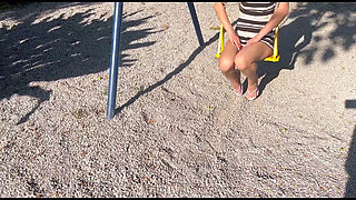 Wife Shows off in Public at the Park!