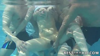 Suzuna Komiya, the greatest JAV slut, gives a fellatio by the pool in filthy Japanese, whore!