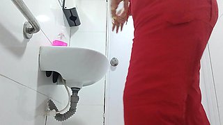 Big Ass Nurse Recorded in Office Bathroom