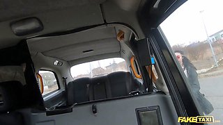 Faux taxi \u2013 hippie female gets a Big Dick deep inwards her