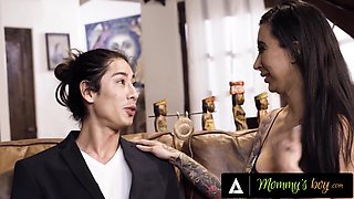 Pervert Self-Defense Instructor Keeps Peeping at MILF Lily Lane's Huge Breasts