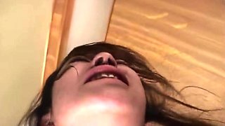 Amateur asian toys ass with dildo