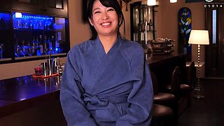Asian Mom In White Top Pulls Out Her Big Boobs