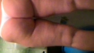 stepmom's muscular ass in a thong (voyeur)