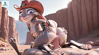 Judy Hopps  reverse cowgirl animat foot fetish hentai furry