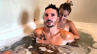 Hot Blonde Babysitter Gets Fucked Hard by Tattooed Stud