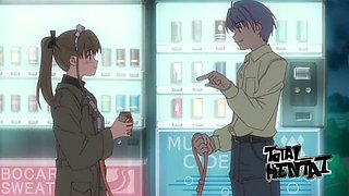 Submissive maid has to crawl and flash her big boobies to her dominant stud