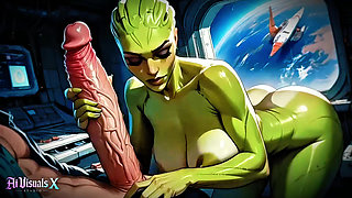 (4k) Ai 3D Animated - Horny Alien Slut X Human Male Fantasy (ai Visuals X)