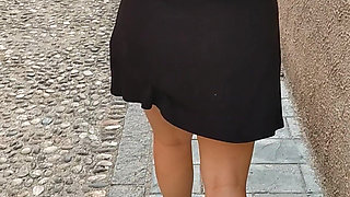 Showing off My White Panties in Public