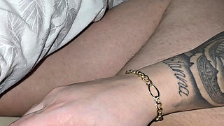Step Mom Helps  Step Son with low erection in Share Bed While Working