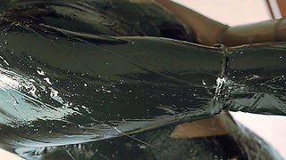 Solo brunett masturbation with toy