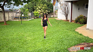 After the gym, she couldn't resist and nursed me until milk came out.