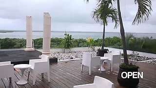 Lustful busty amateur babe flashing and public anal fucking