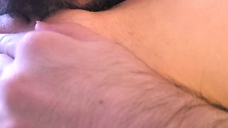 Glamour young amateur lesbos licking clit and fingering