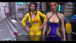 Stranded in Space - Petite Brunette & Big Tits Red Head Wants a Anal Threesome