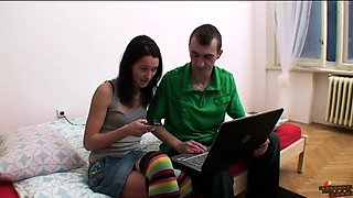 Honey, that guy is cute, I'll call him, then you'll have to