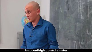 Training secretary fucks hot college girl & professor