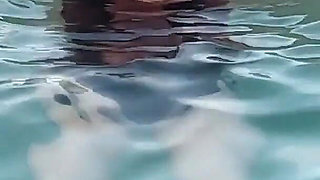 Beautiful Stepmother Takes Out Her Tits on the Beach so I Can Jerk off