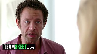 Cheating wifey offers hubby to fuck her hot step daughter shea blaze in front of her - teamskeet