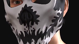 Piano. Classboy in the skull mask fucks hard a female pianist teacher