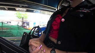 Cute Thai teen Tuk Tuk ride and sex