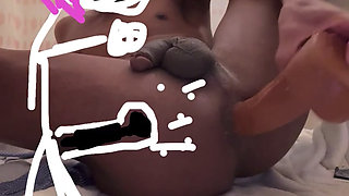 Playing in my Asshole before shower