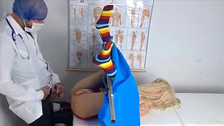 Doctor Can't Resist Teen Patient’s Wet Pussy During Exam