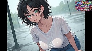 POV My 25-year-old Girlfriend Loves Me in the Rain, but I Reject Her and End up Consoling Herself with Older Men