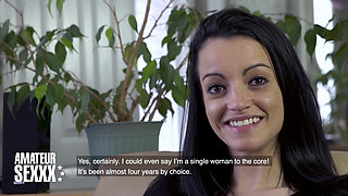 Tattooed Amateur Tynna Gets Cum on Tits in Casting