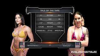 Ariel X Vs Riley Daniels Female Wrestling