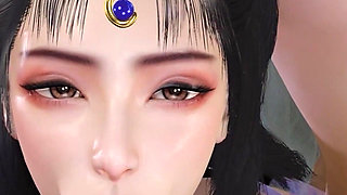 3D Two Horny Babes Sharing One Big Cock