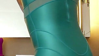 Horny Dildo Fucking in Wet Swimsuit