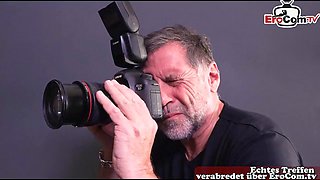 German Skinny Model Submits to Anal Pounding and Piss from Photographer