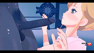 Kaiju N8 - Kikoru Shinomiya Sucking a Big Dick