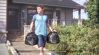 Slutty Stepmom Cheats on Her Husband with Virgin Stepson in the Bathroom (Exclusive 3D Porn) Eng Sub