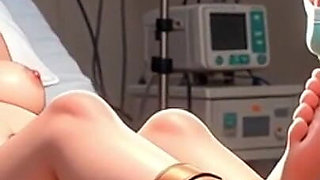 Doctor Licking Pregnant Feet in Operating Room - Fetish Session