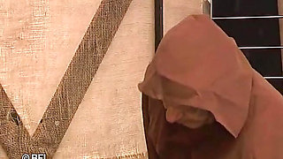 Pecked with feathers