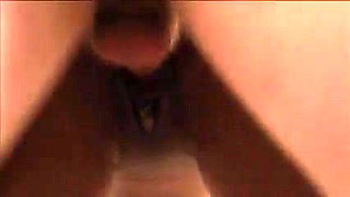 Lusty ebony with perky tits loves getting banged by white dick