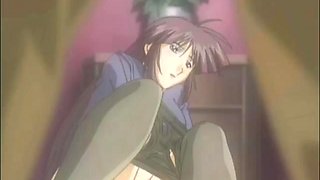 Cum covered japanese anime slut in fuck session gets banged