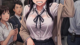 Beautiful Women Panting with Vibrators Anime