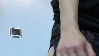 Riding on A Giant Dildo