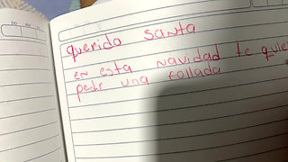 Stepsister Gives Christmas Gift and Ends up in Fucking