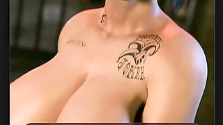 Harley Quinn on the Arkham City Runway Showing Her Thicc Tits and Ass