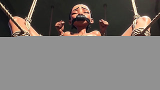 Skinny African Slave in Bondage - Begging to Be Filled with Cum